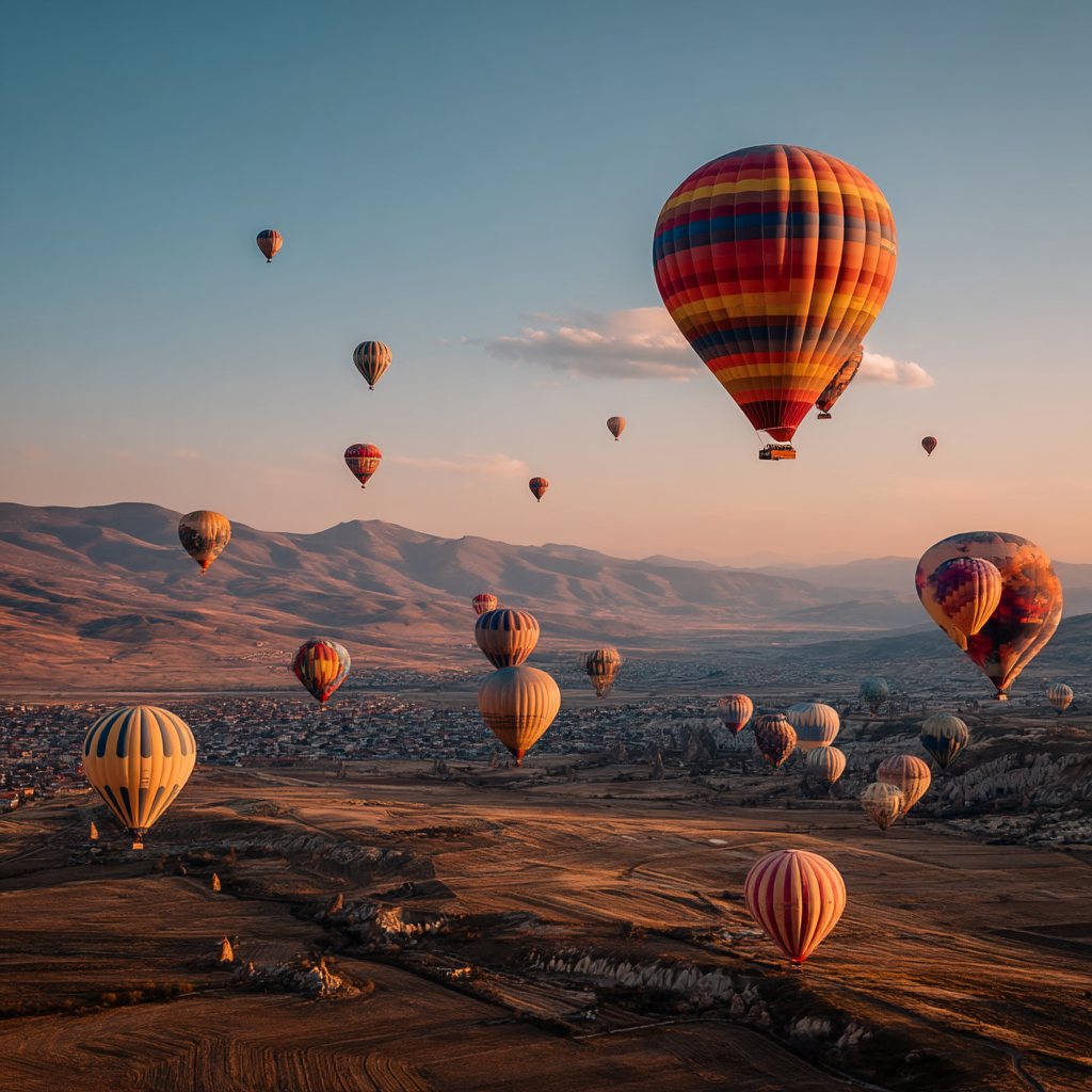 Cappadocia Hot Air Balloon Rides - Turkey Painting By Numbers Kit