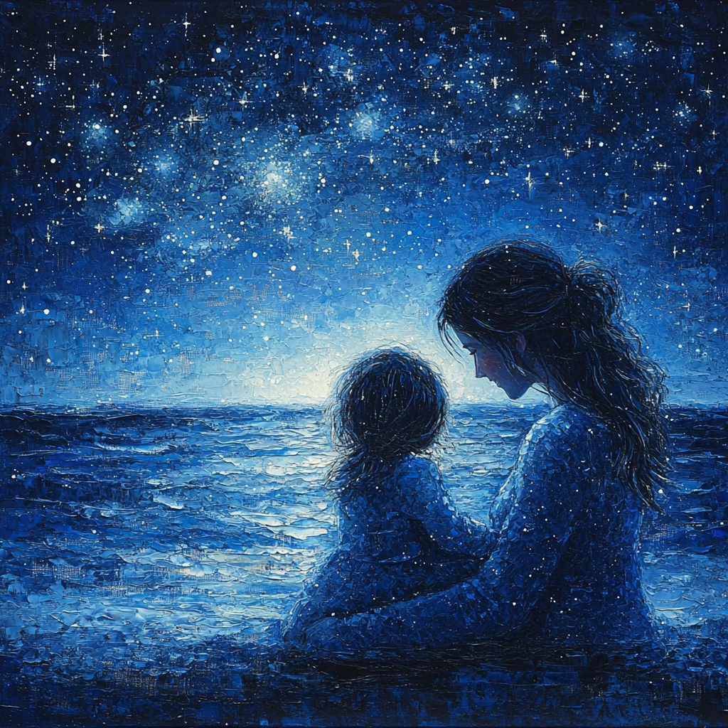 Embraced By Stars Paint By Color