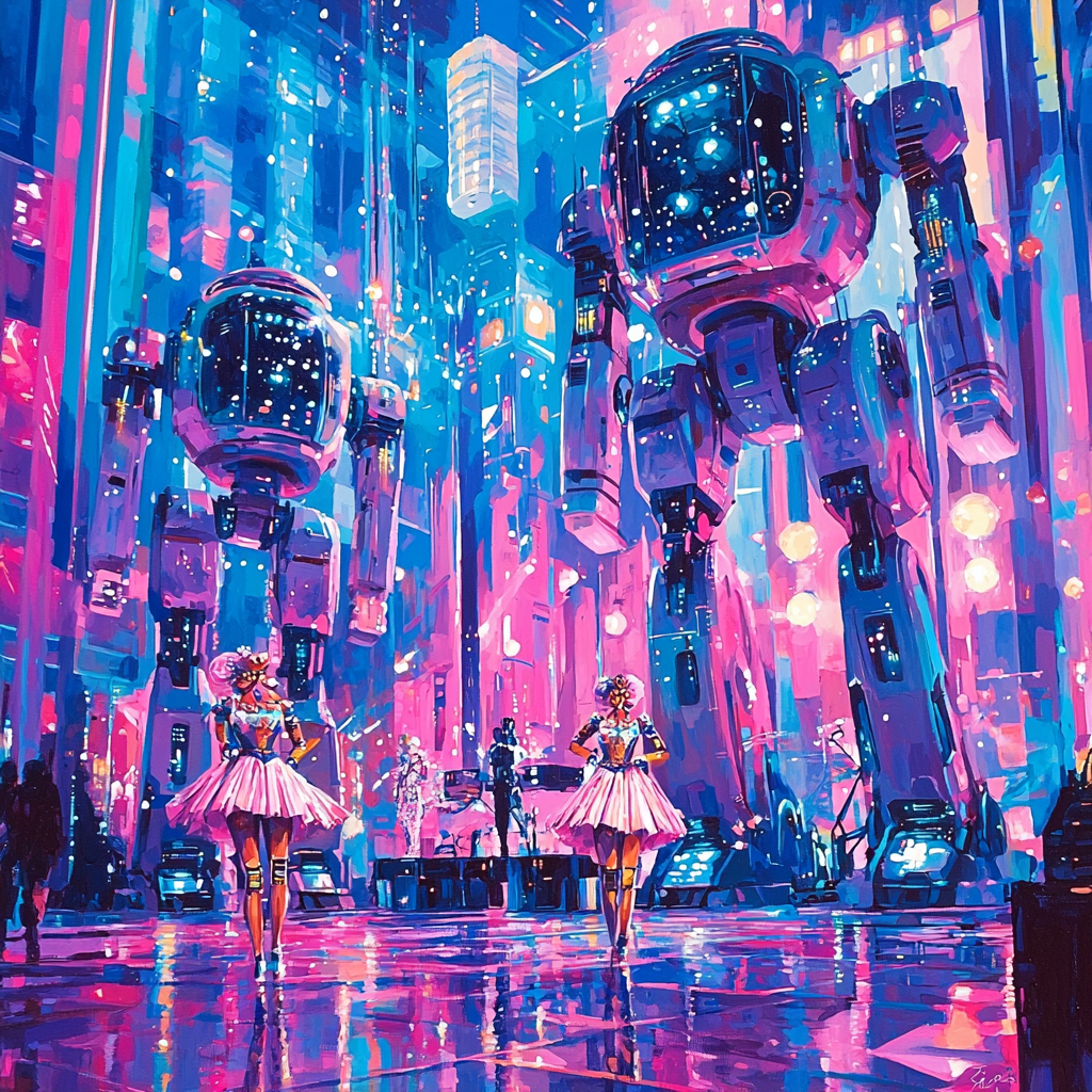 The Robot Restaurant - Tokyo Numbered Painting Kits
