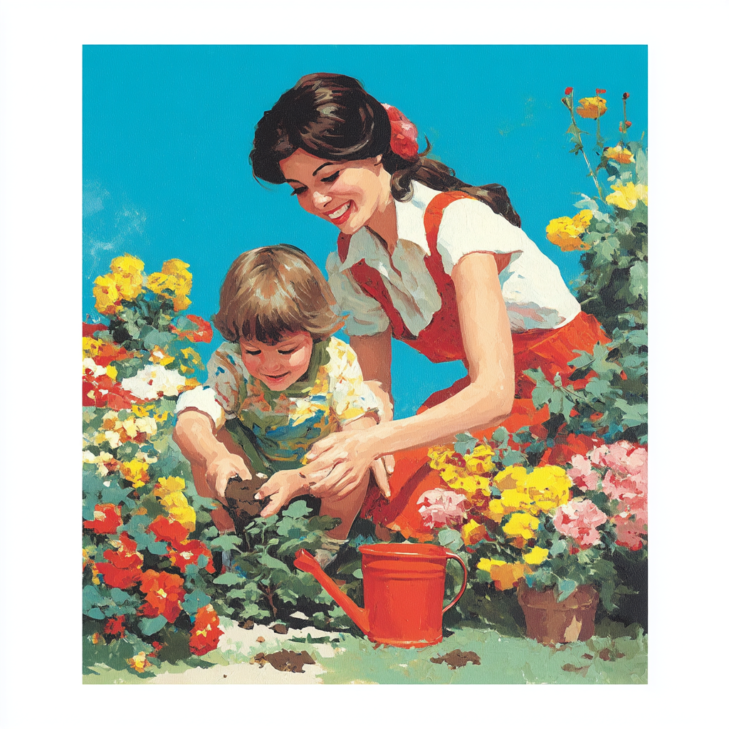 A Garden Of Mother's Love DIY Paint By Numbers