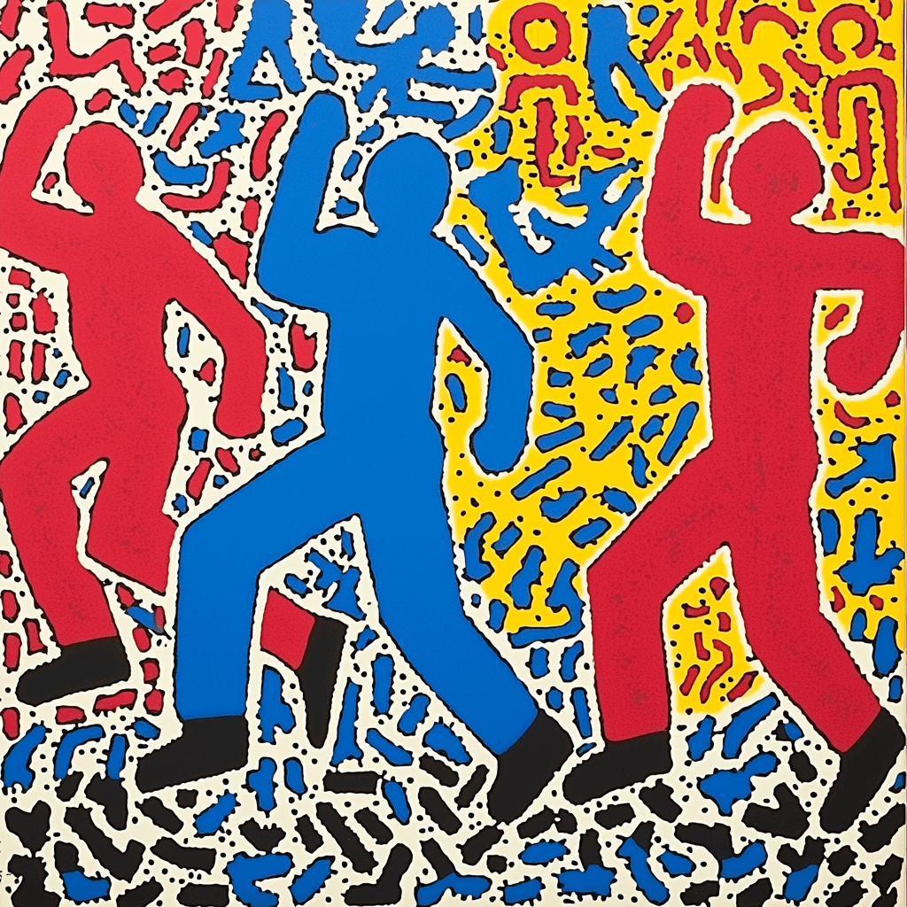 Keith Haring Inspired Urban Jungle Adventure DIY Paint By Numbers