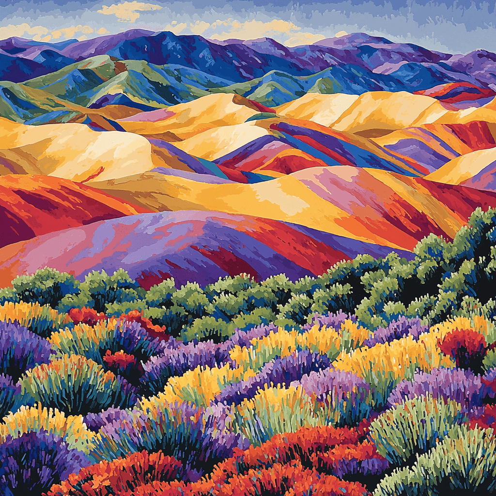 Coloured Earth Of Chamarel, Mauritius Numbered Painting Kits