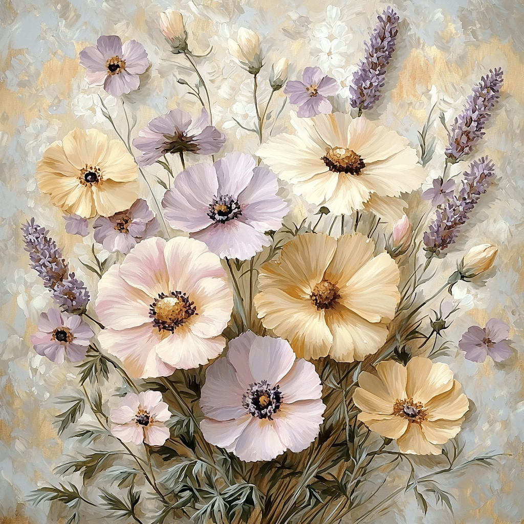 Leonardo Da Vinci Inspired Whispering Blossoms Painting By Numbers Kit