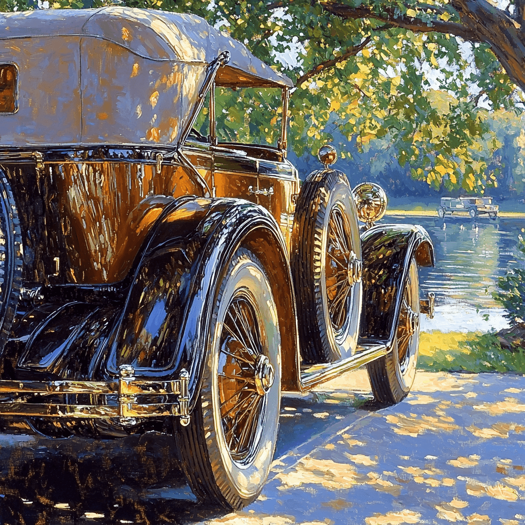John Singer Sargent Inspired Vintage Automotive Elegance Paint By Numbers