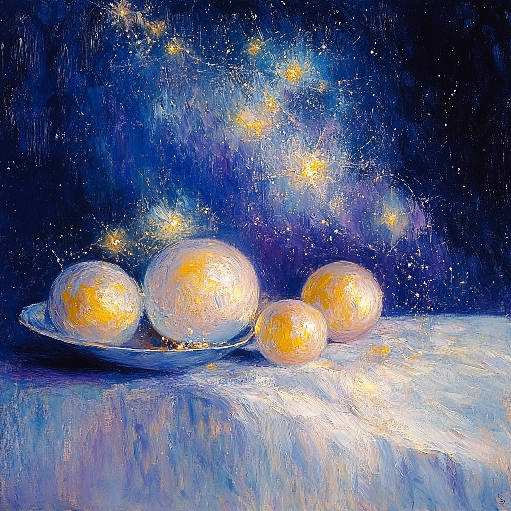 Paul Cézanne Inspired Cosmic Still Life Harmony paint by number