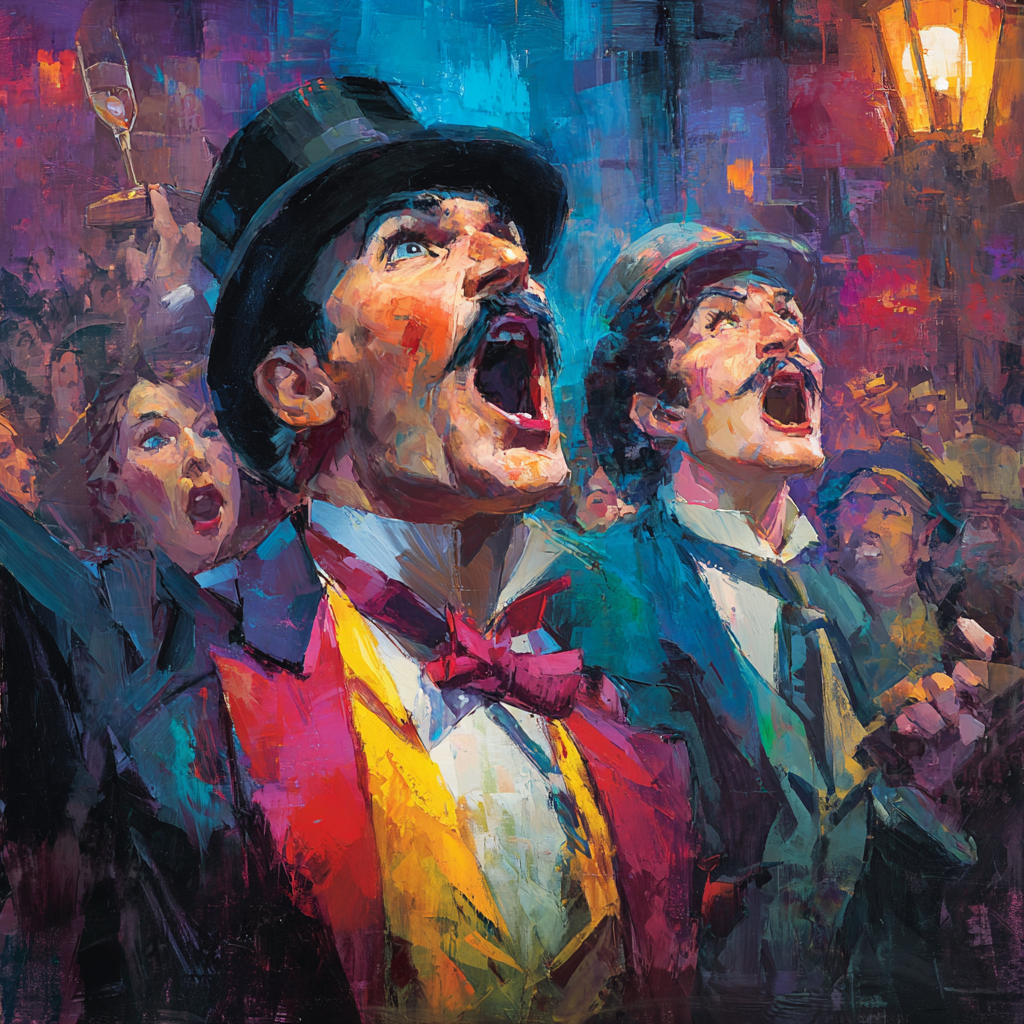 Henri Toulouse-Lautrec Inspired Circus Performance Number painting