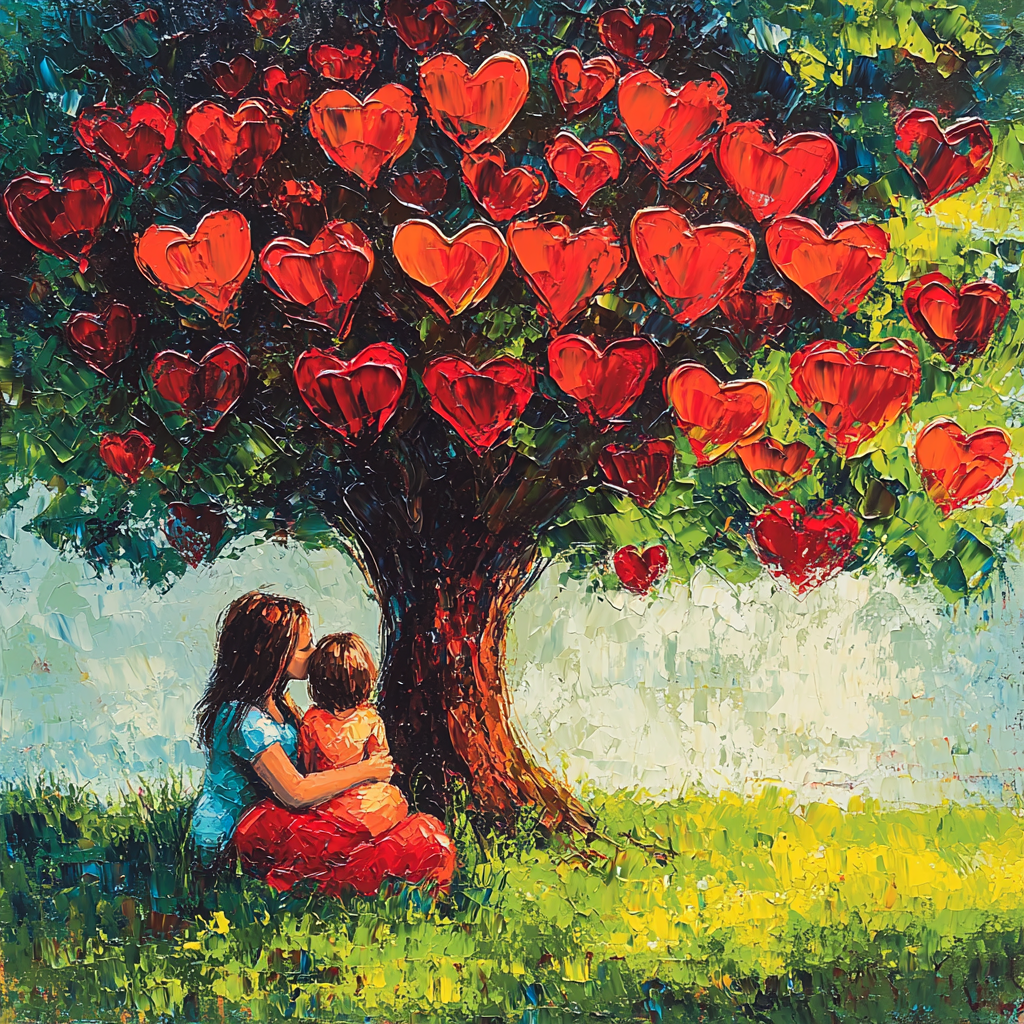 The Love Tree Number Painting