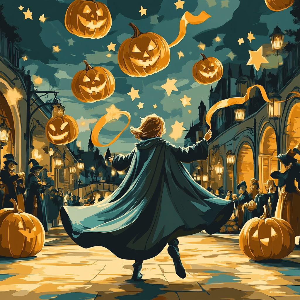 Midnight Sorcerer Dance Painting by numbers kit