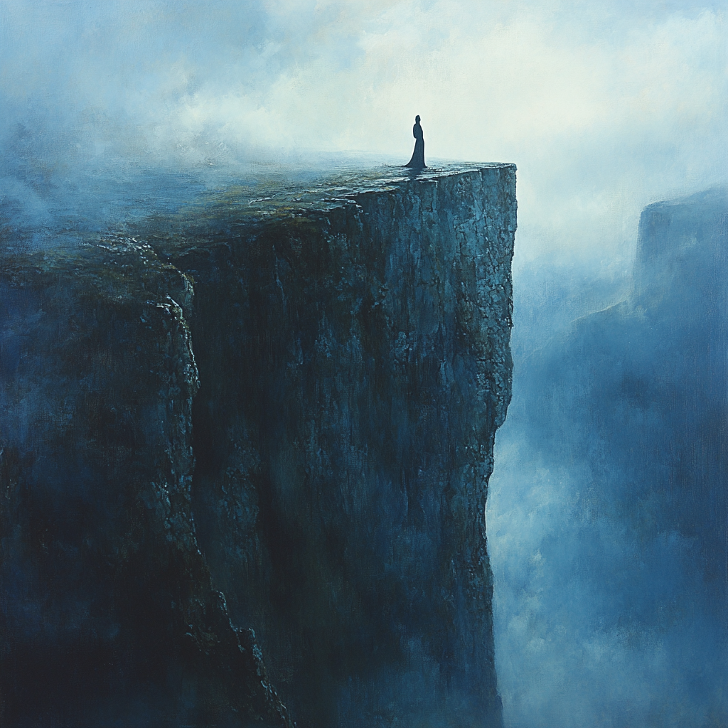 Caspar David Friedrich Inspired Lone Walker Numbered painting kits