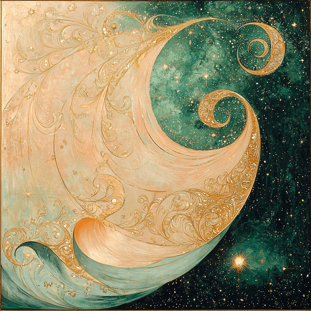 Alphonse Mucha Inspired Celestial Harmony Reverie Paint By Number