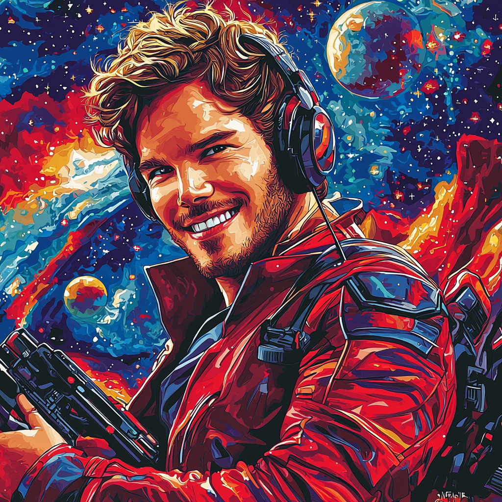 Chris Pratt: The Charisma Of A Star-Lord Numbered Painting Kits