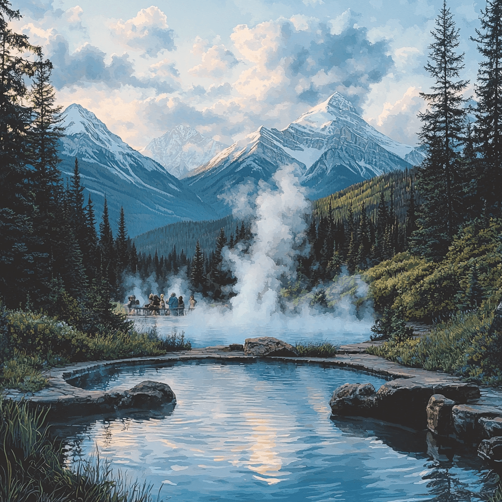Banff Upper Hot Springs Numbered Painting Kits