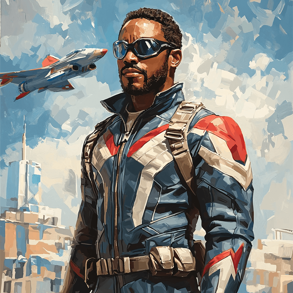 Anthony Mackie: The Unbreakable Spirit Of Falcon Painting Number Kit