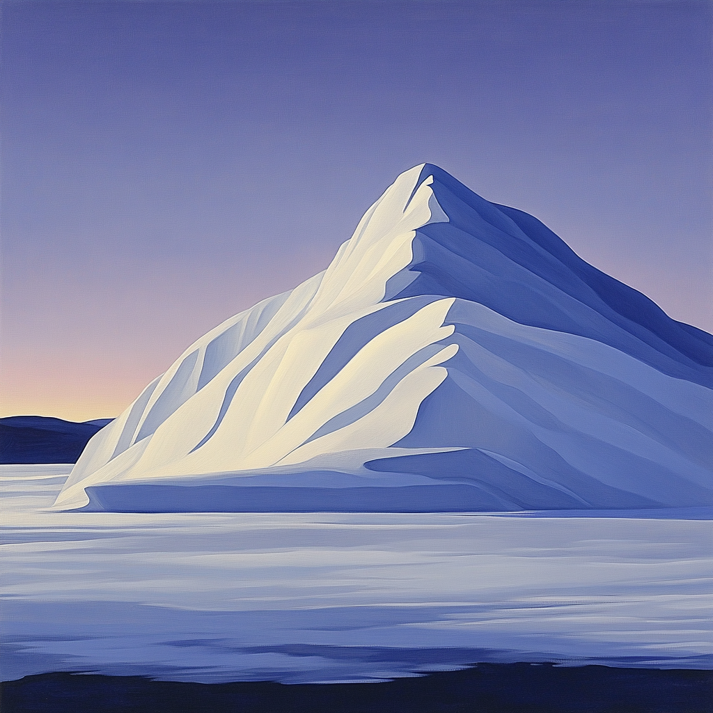 Lawren Harris Inspired Monolithic Snow Ridge Numbered painting kits