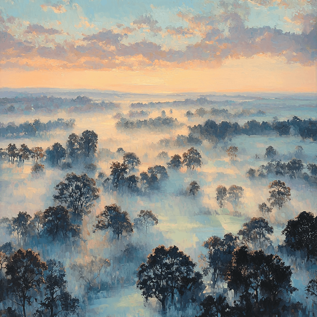 John Constable Inspired The Quiet Glow Of Dawn Numbered Painting Kits