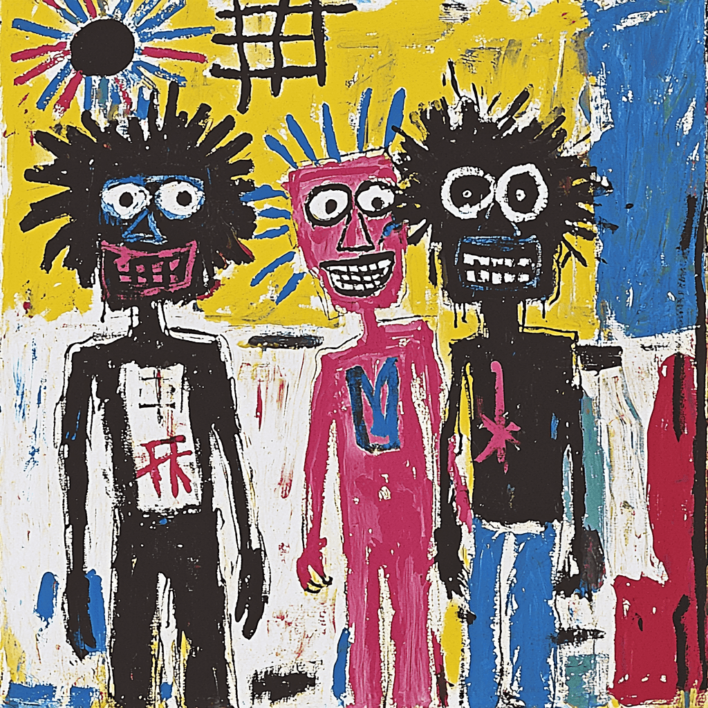 Basquiat Inspired Friends And Memories Paint By Numbers Kits