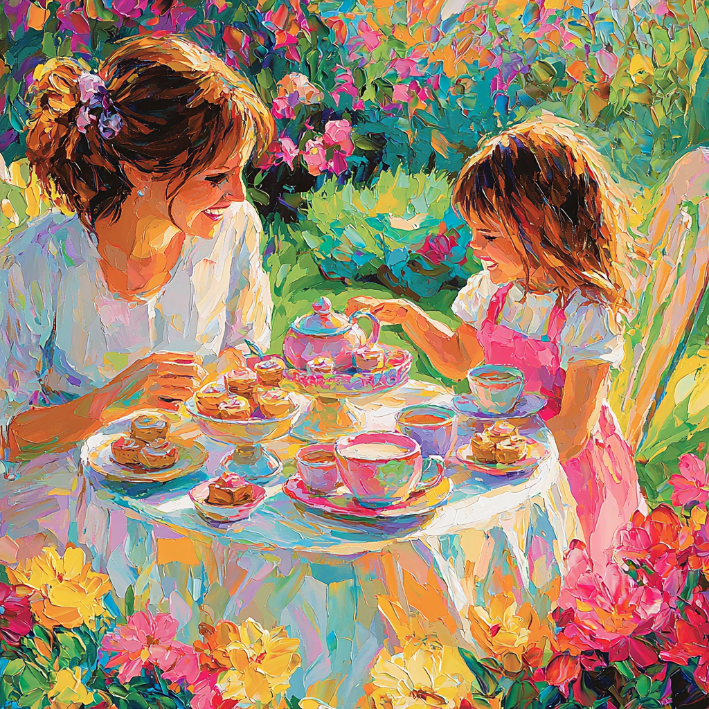 Treasured Tea Time Number Painting