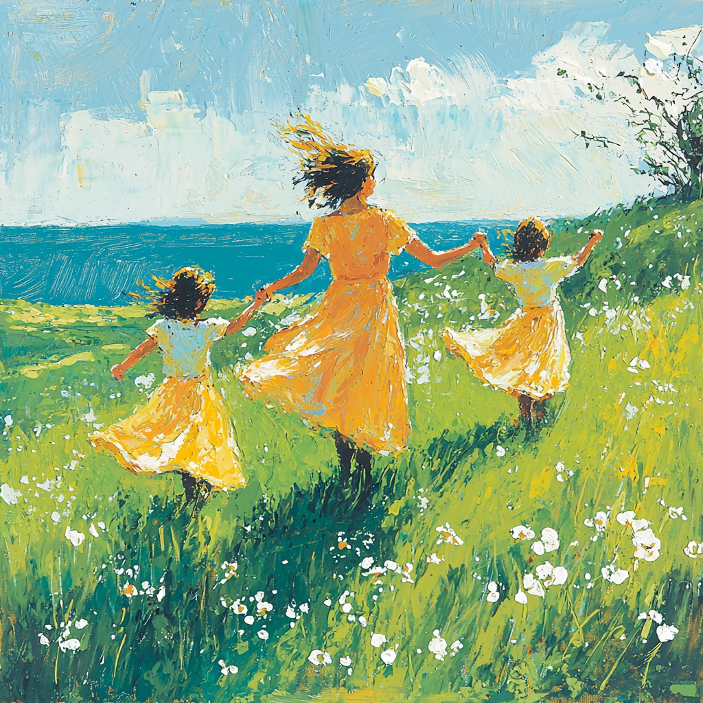 Joyful Dance In The Meadow Paint By Numbers Kits