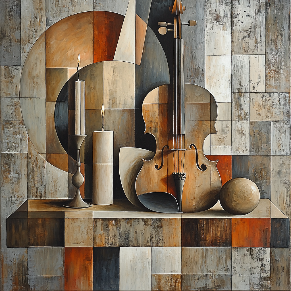 Picasso Inspired Cubist Still Life DIY Paint By Numbers