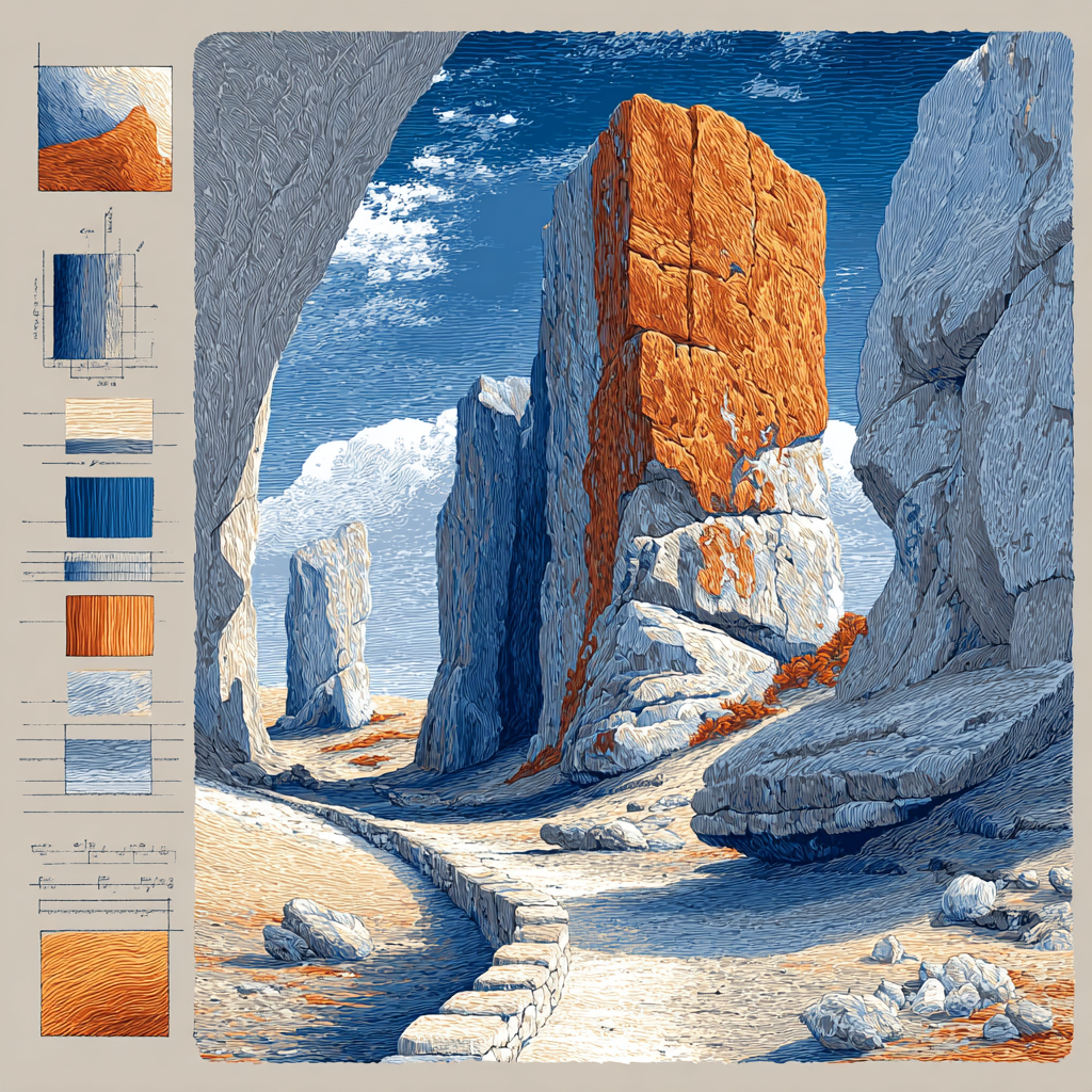 Michelangelo Inspired Mystic Canyon Number painting