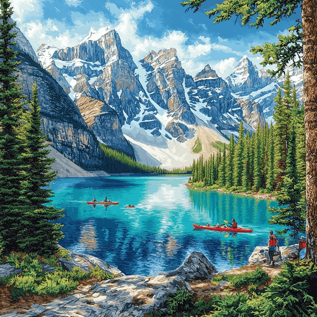 The Banff National Park Paint By Numbers Art