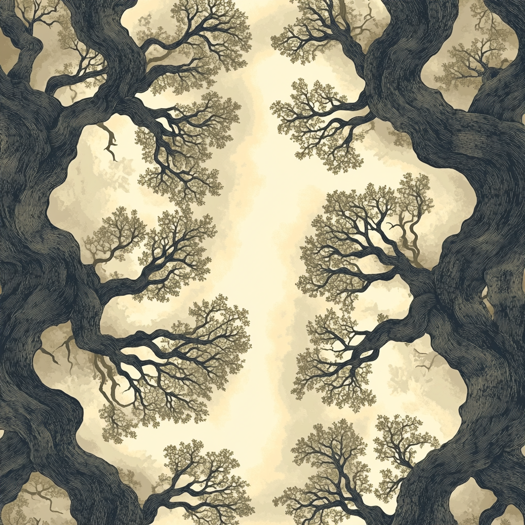 M.C. Escher Inspired Fractal Forest Of Echoes Paint by numbers art