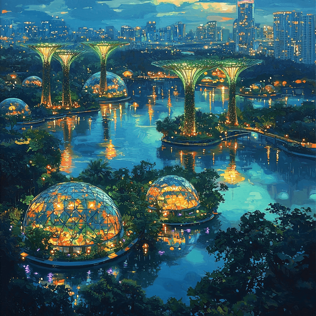 Garden By The Bay - Singapore Paint By Numbers Kits