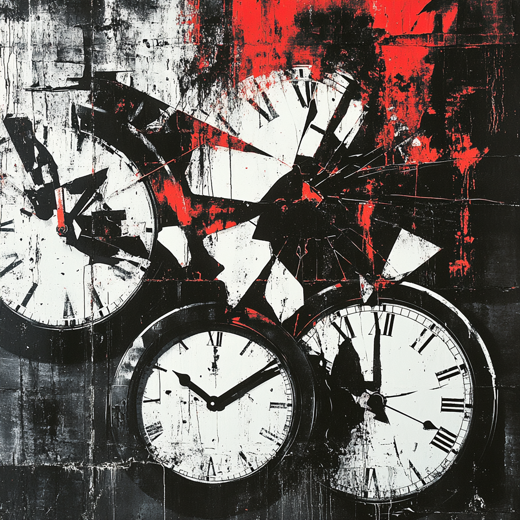 Banksy Inspired Silent Protest Of Time Paint by numbers kits
