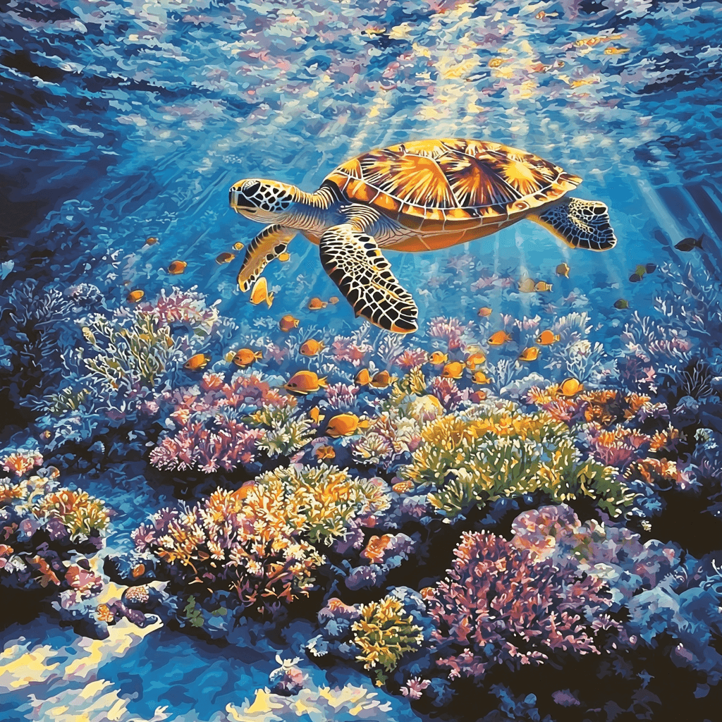 Great Barrier Reef - Queensland Paint By Number