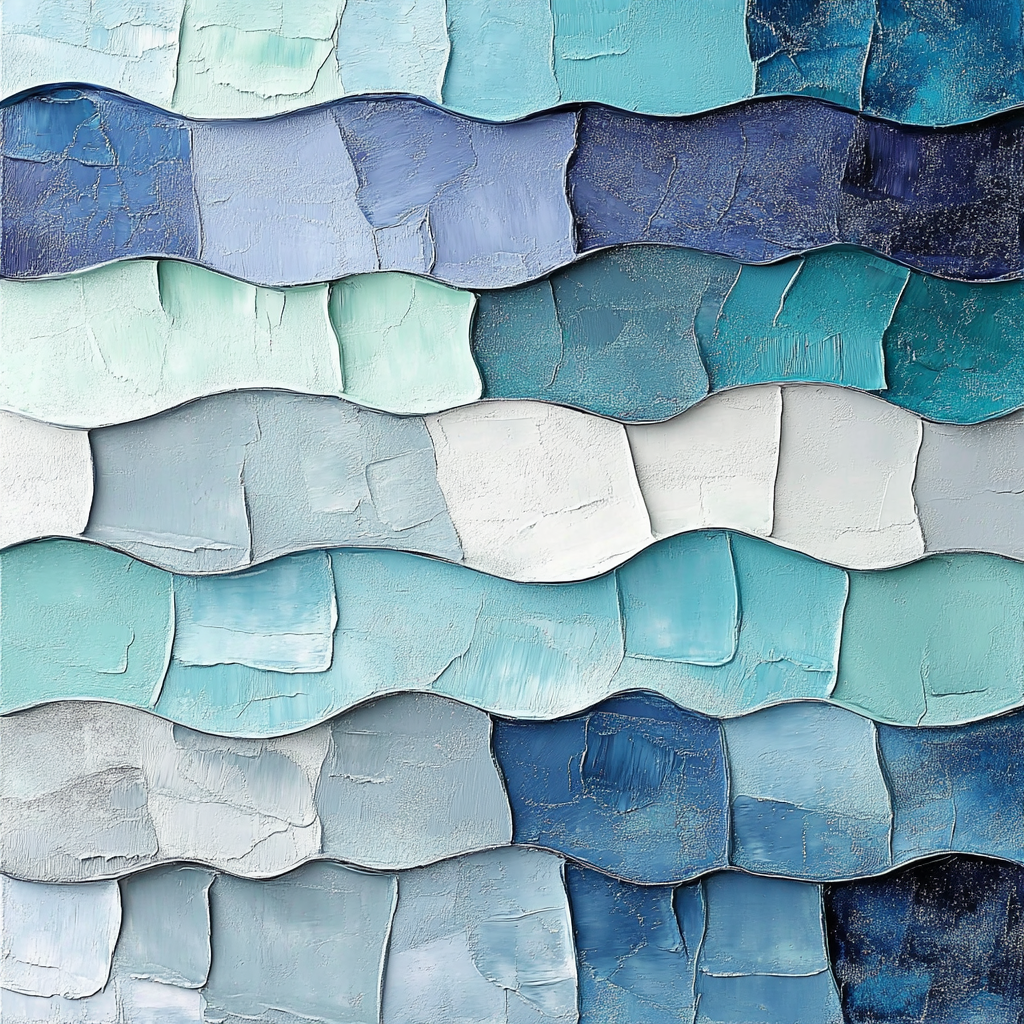 Jean-Paul Riopelle Inspired Glacial Mosaic Plain Paint by numbers kits