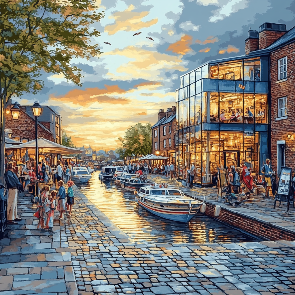 Old Port Waterfront Montreal Canada paint by number