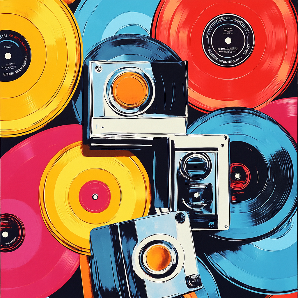 Warhol Inspired Retro Pop Art paint by number