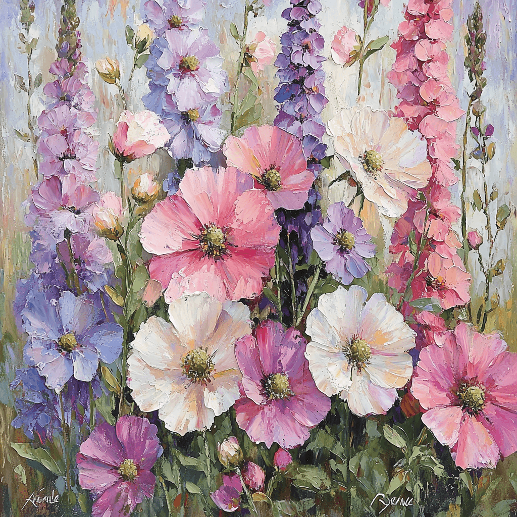 Renoir Inspired Blissful Floral Harmony DIY Paint By Numbers