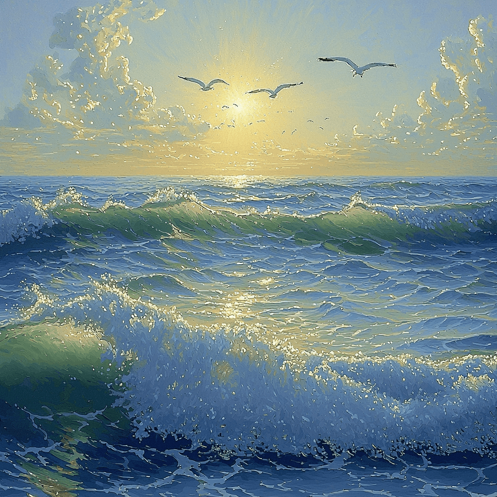 Claude Monet Inspired Oceanic Whispers Paint By Numbers Art