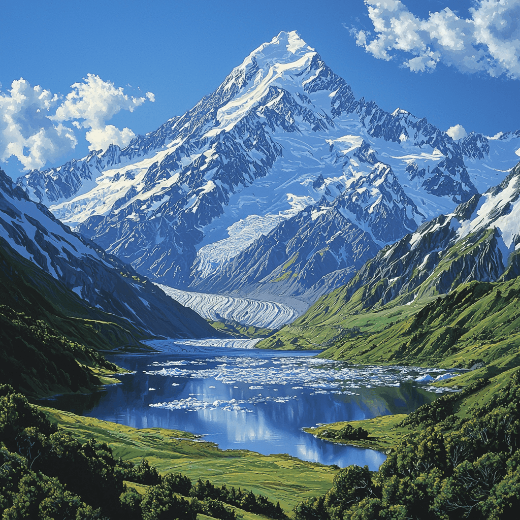 Mount Cook National Park Paint By Numbers