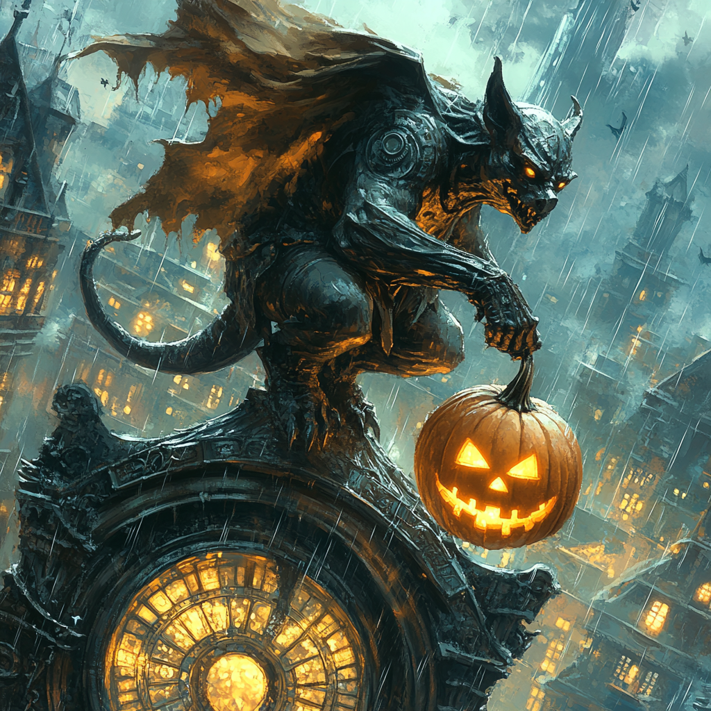 Lantern Clockwork Gargoyle paint by color