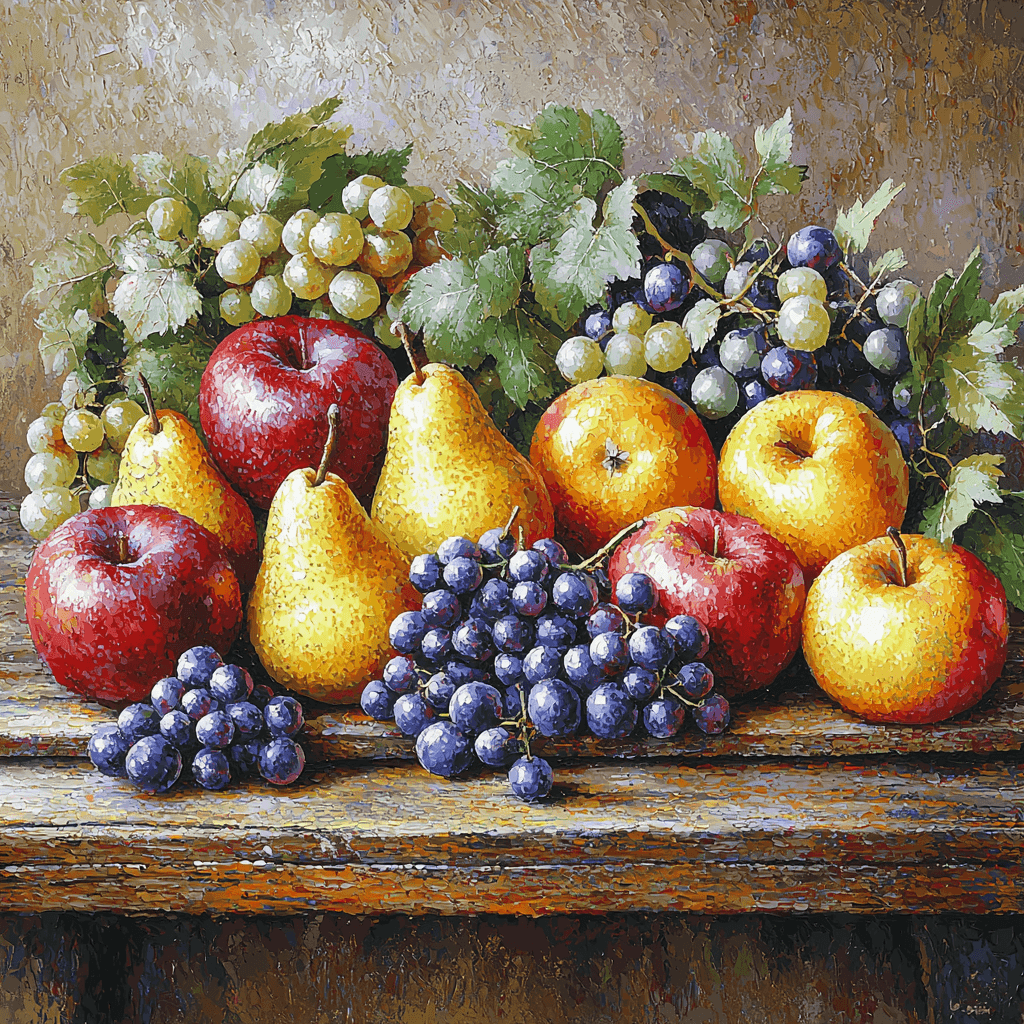 Paul Cézanne Inspired Fruity Bliss DIY Paint By Numbers