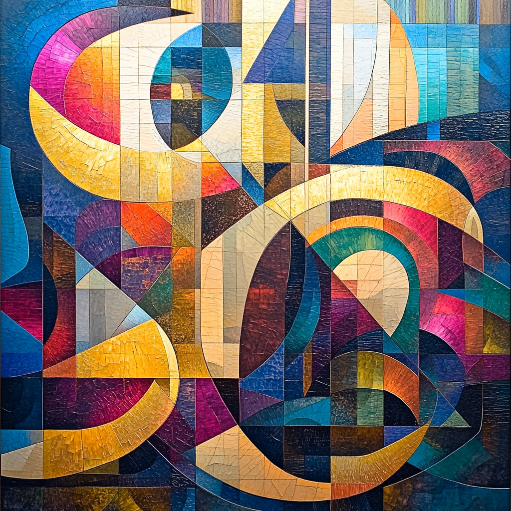 Wassily Kandinsky Inspired Aurora Concert Number painting