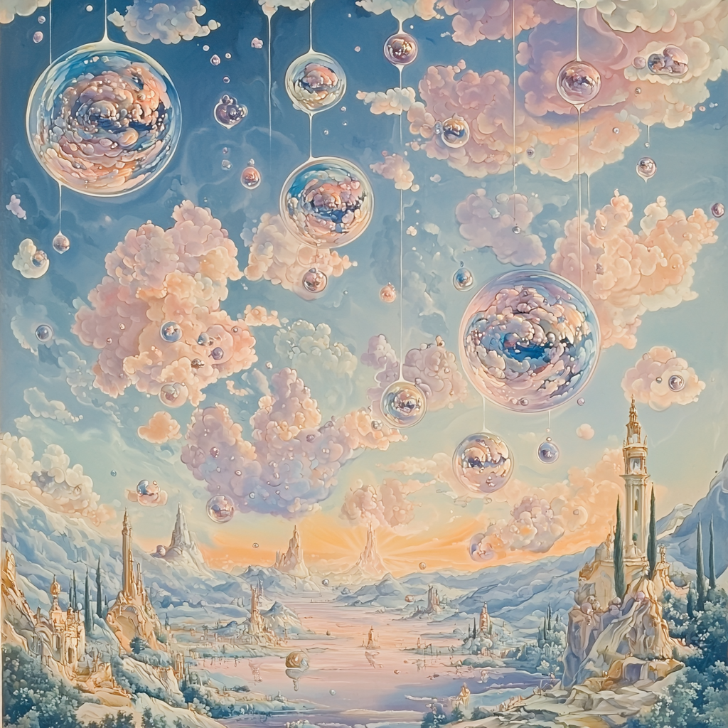 Salvador Dali Inspired Dreamscape Skies Painting Number Kit