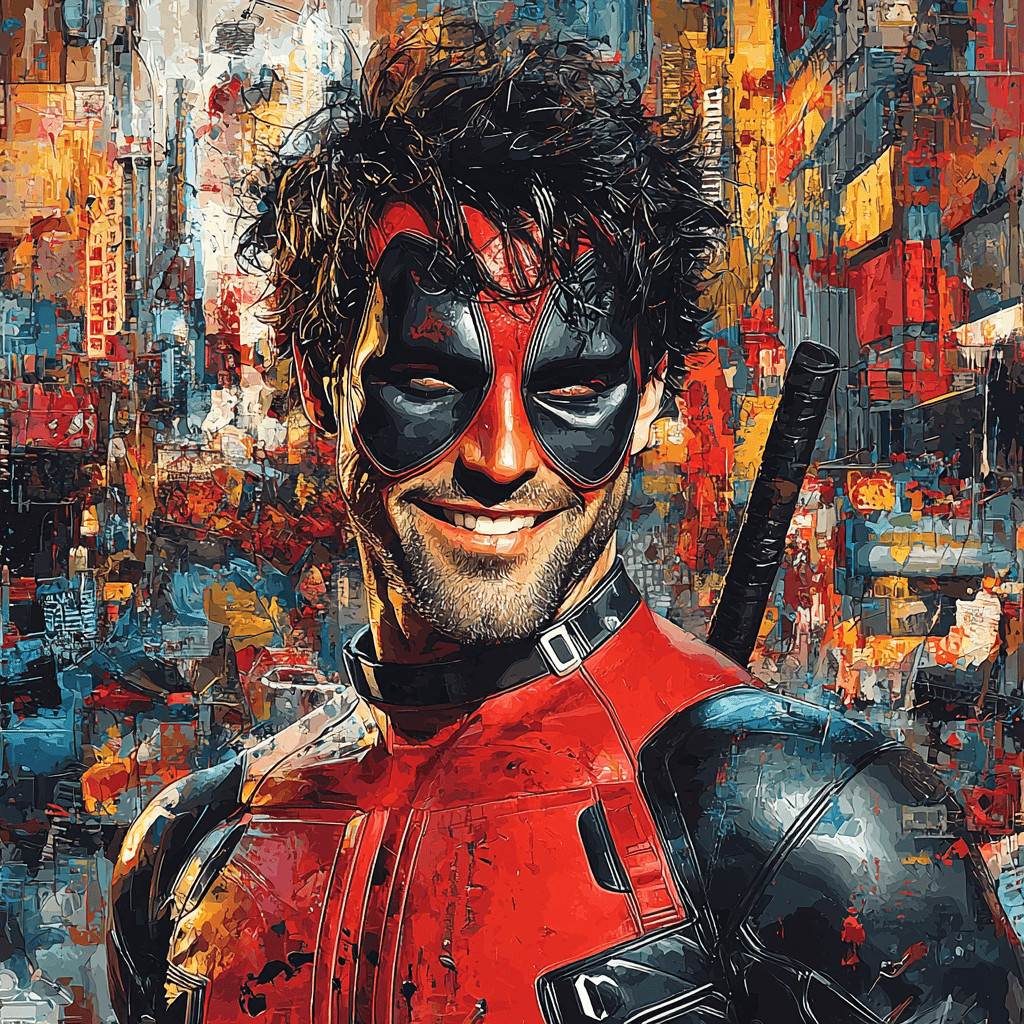 Ryan Reynolds: The Witty Mercenary Of The Screen Paint By Numbers Art