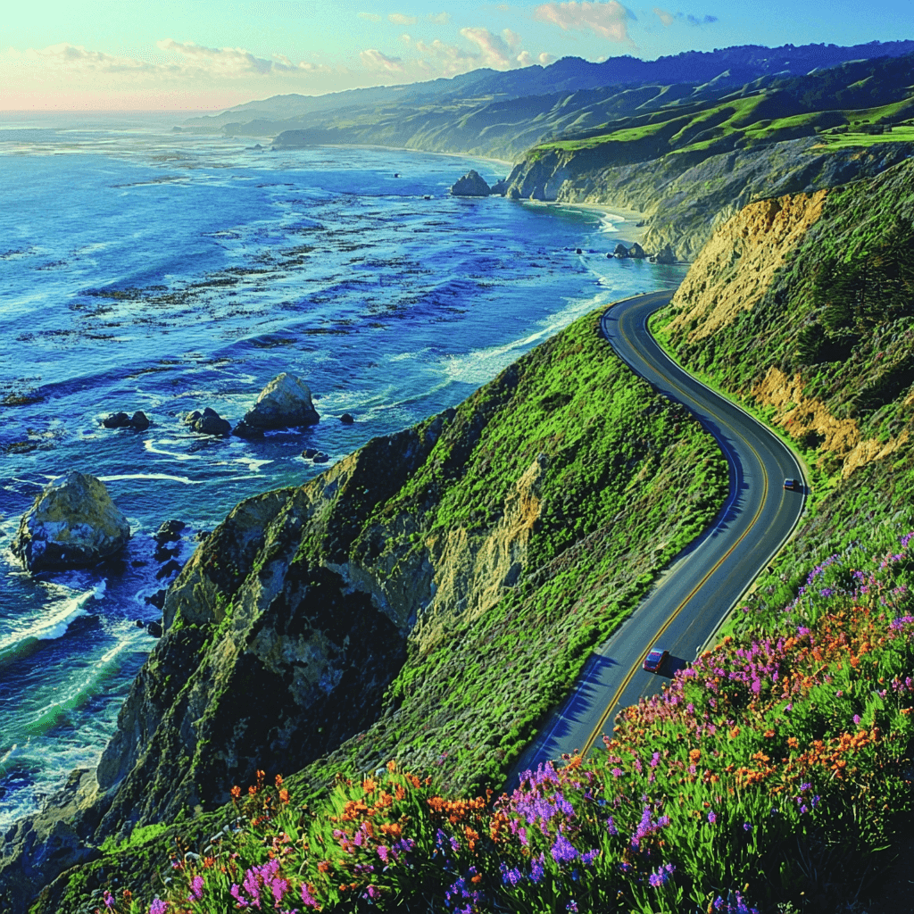 Big Sur Coastal Highway Paint By Color