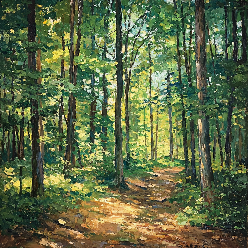 Paul Cézanne Inspired Lush Green Harmony Paint By Numbers Kits