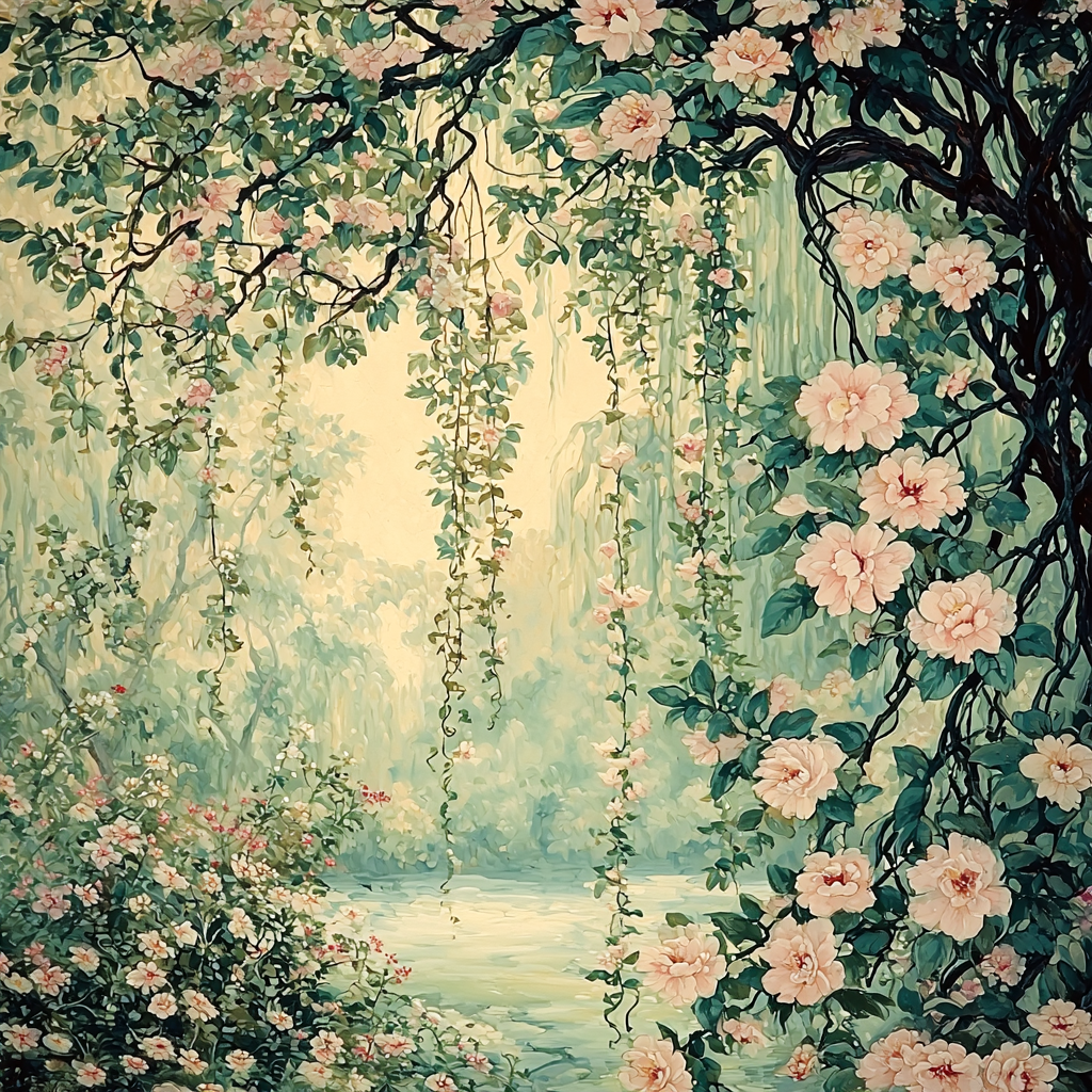 Alphonse Mucha Inspired Eternal Floral Harmony Paint By Numbers Kits