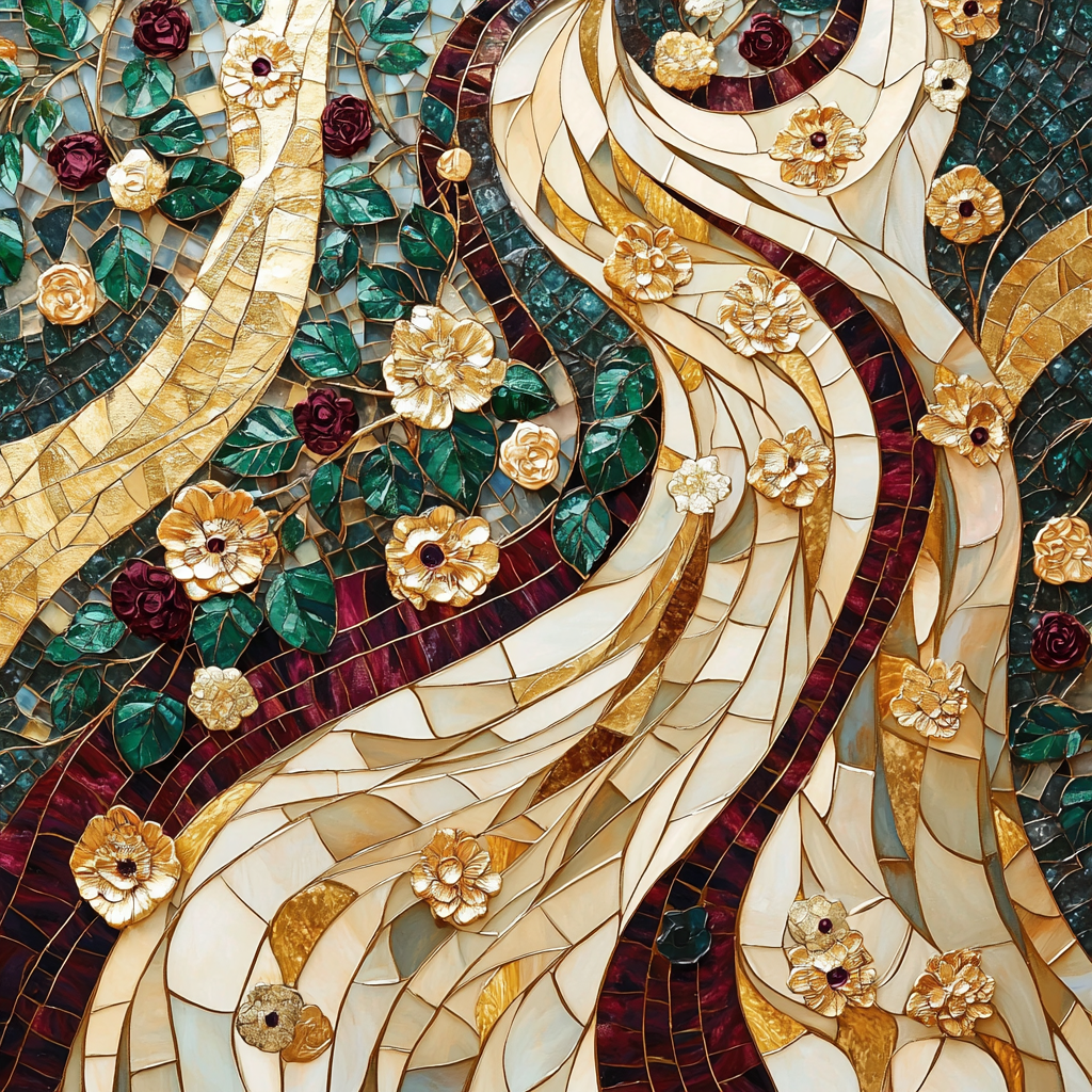 Gustav Klimt Inspired Golden Mythological Garden Numbered painting kits