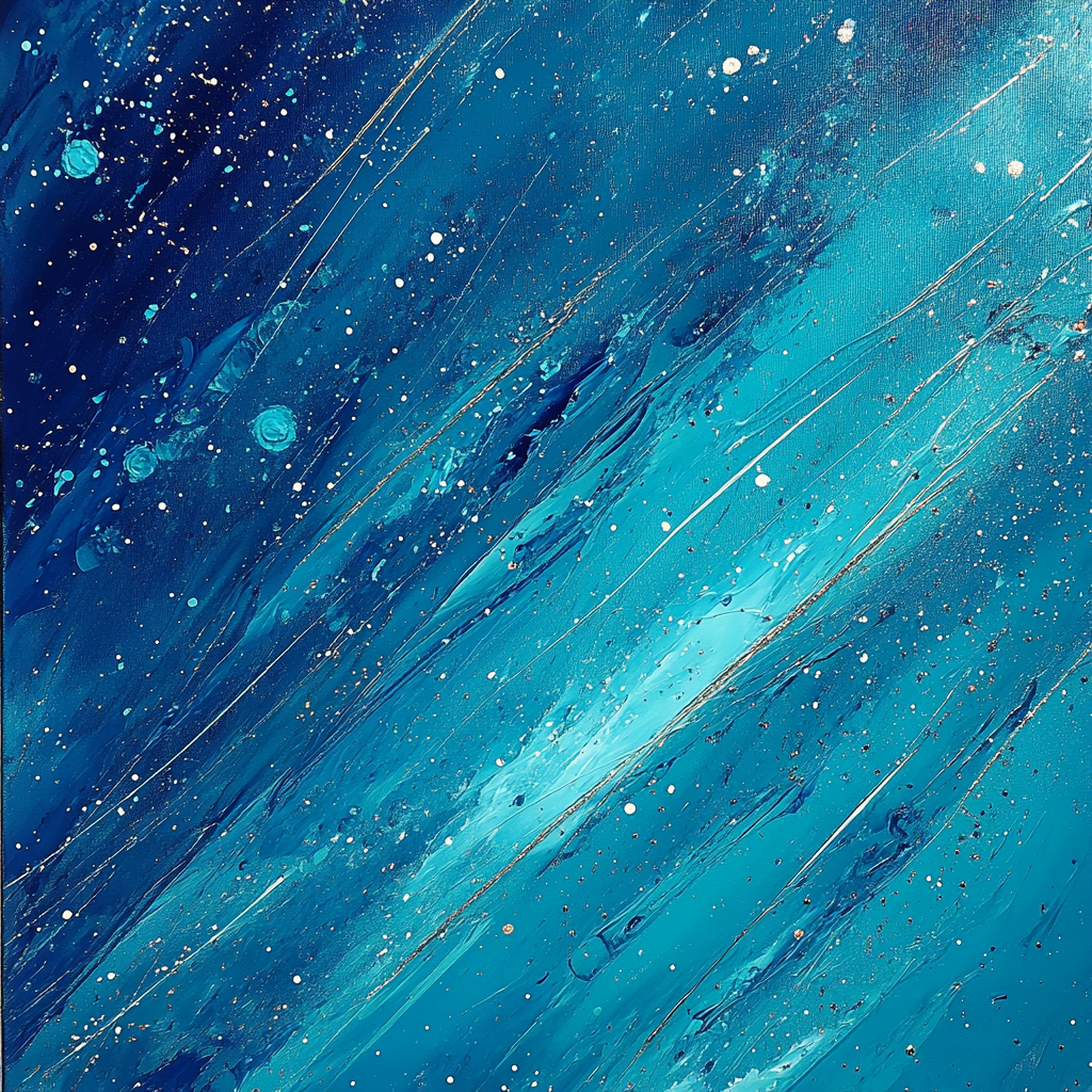 Jackson Pollock Inspired Storm Of Dripping Aurora Painting by numbers kit