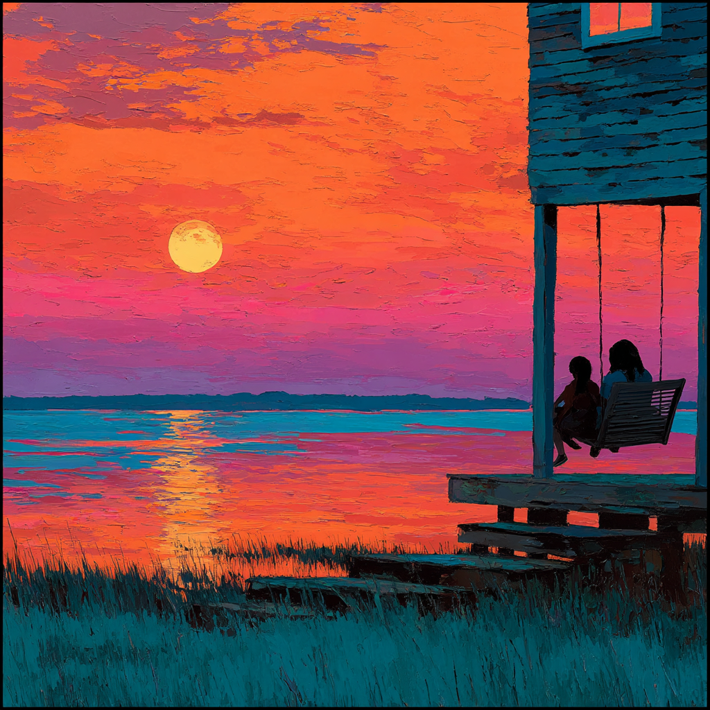 Evening Glow Of Togetherness DIY Paint By Numbers