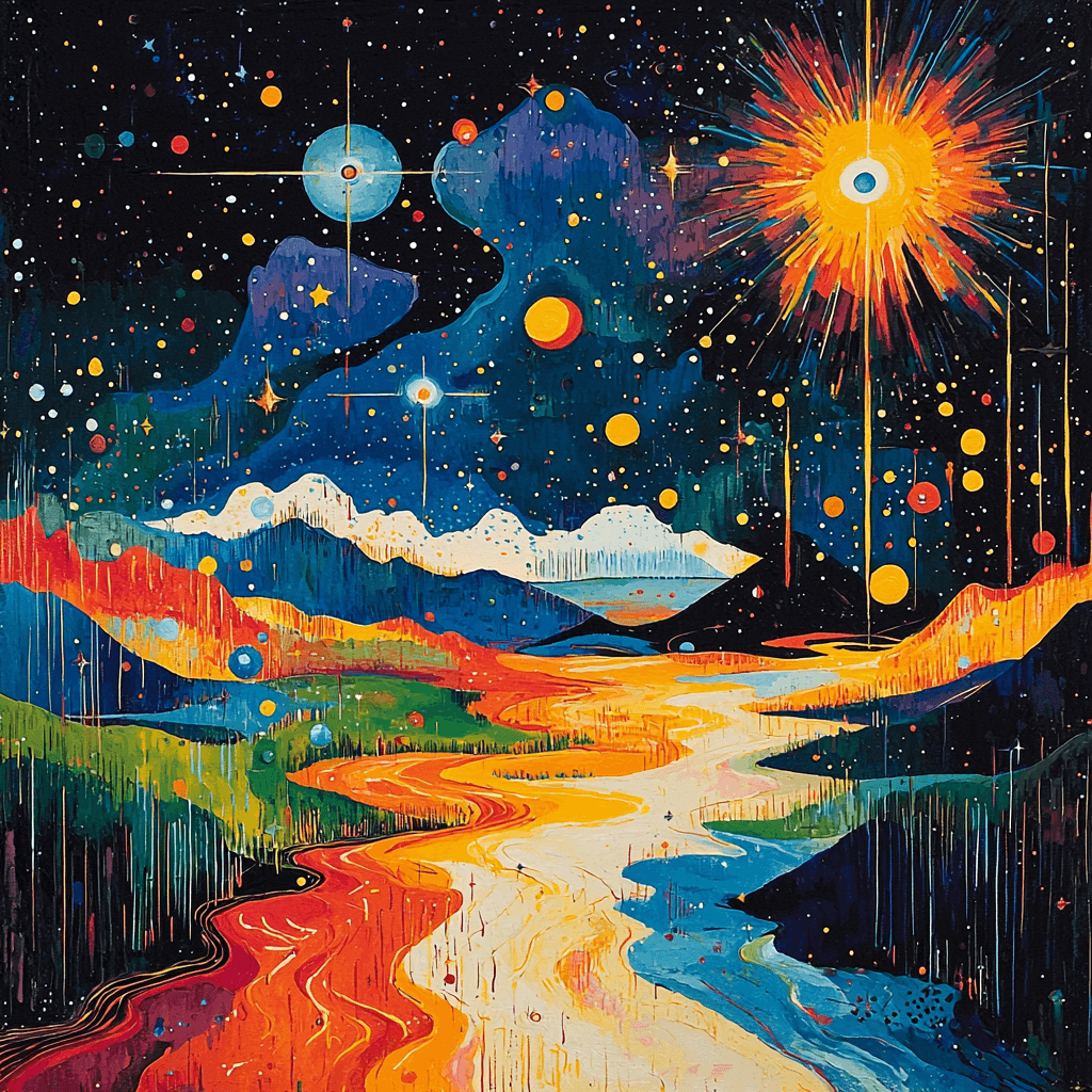 Dali Inspired Celestial Horizons Numbered Painting Kits