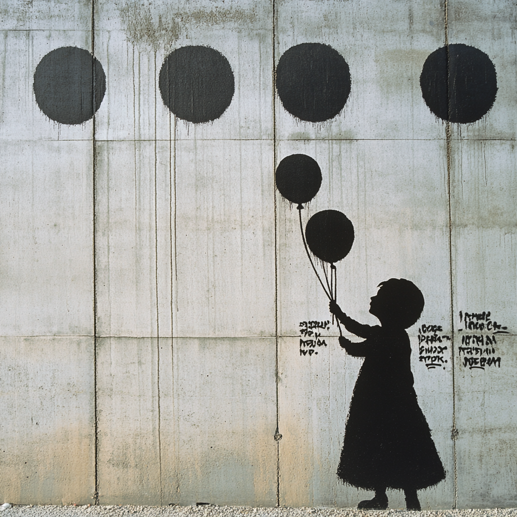 Banksy Inspired Social Commentary Wall Art painting number kit