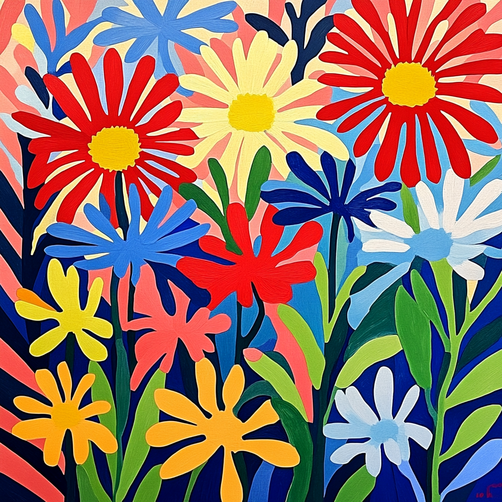 Henri Matisse Inspired Floral Celebration Paint by numbers kits