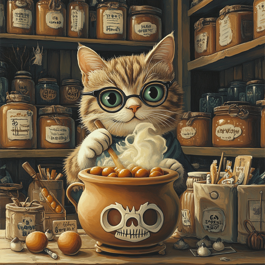 Midnight Apothecary Treat Shop Paint by numbers art
